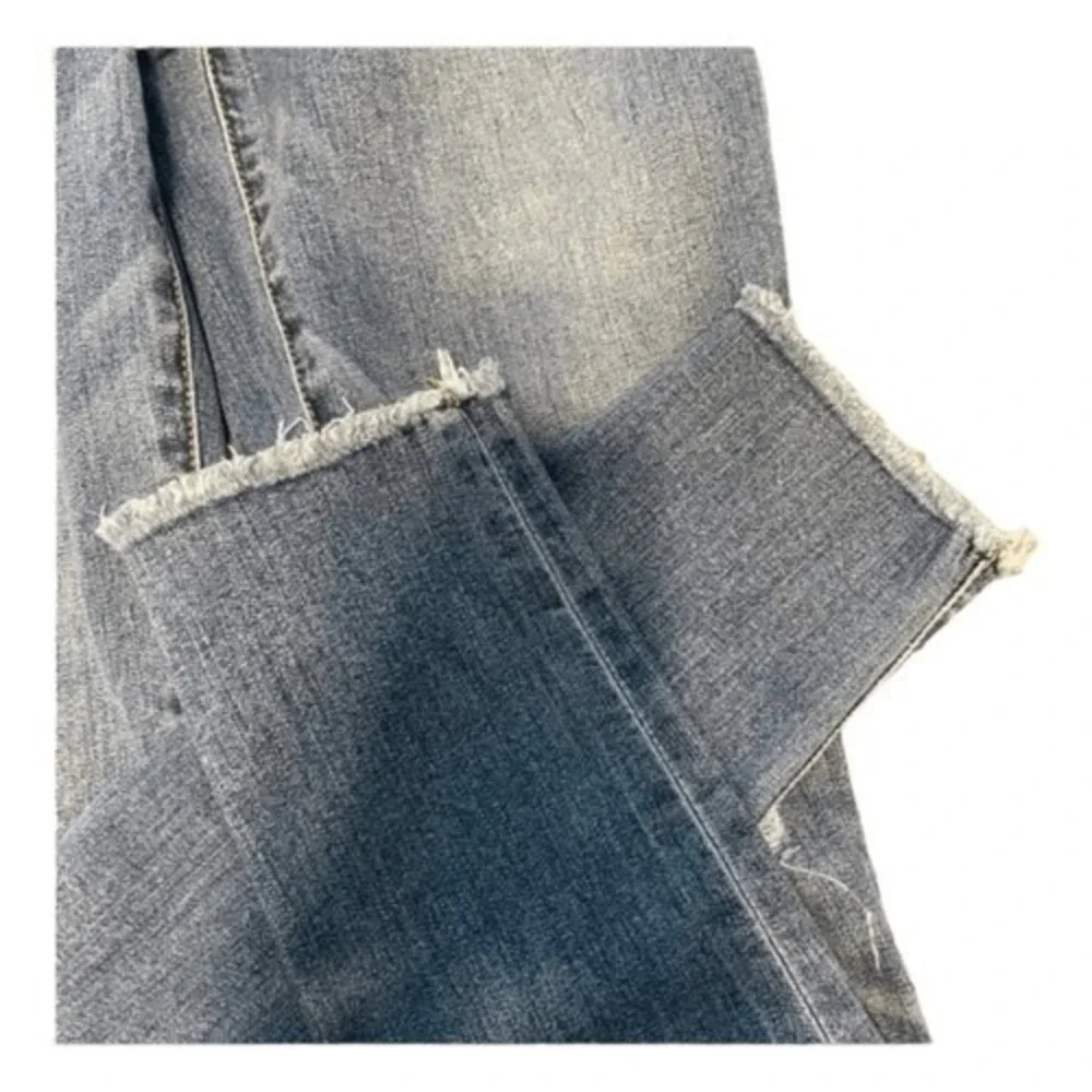 Sam Edelman The Kitten Jeans Blue Mid Rise Skinny Ankle Medium Wash Denim 27